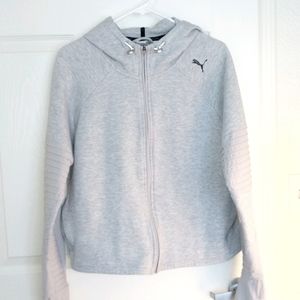 Puma zippered running hoodie sweater size XL
